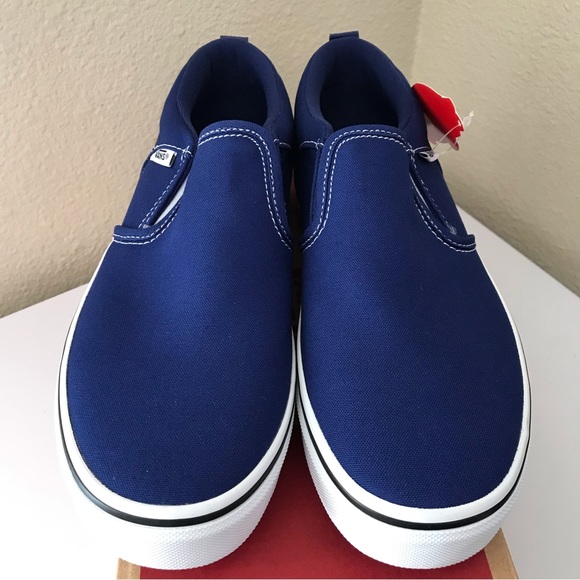 VANS Asher ROYAL BLUE Slip-on Shoes Boys or Girls OFF THE WALL - Picture 4 of 7